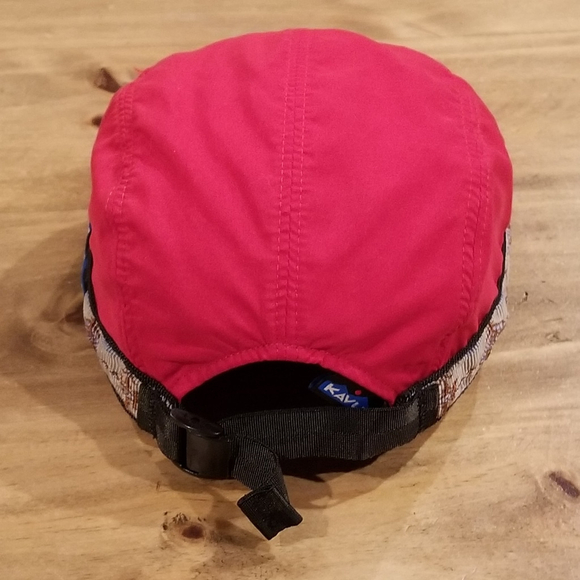Kavu Hat Red Size S Adjustable Lightweight Outdoor Hiking Polyester Panel - Picture 3 of 9